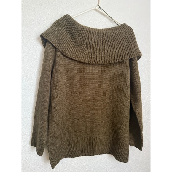 Fashion Nova Off Shoulder Sweater Dress Olive Green Size XL - Picture 8 of 8